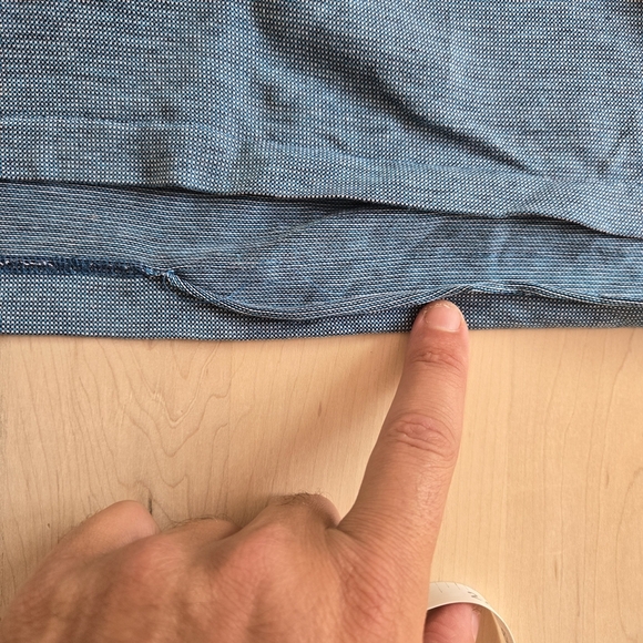 Ermenegildo Zegna Blue Polo with Dark Collar - Picture 7 of 8